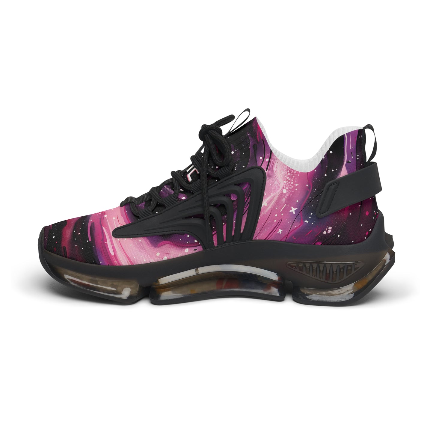 FlexComfort Pink Galaxy Women's Mesh Sneakers