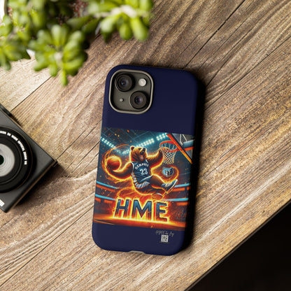 Phone Cases - Memphis Grizzlies Bear Dunkin on Fire Design