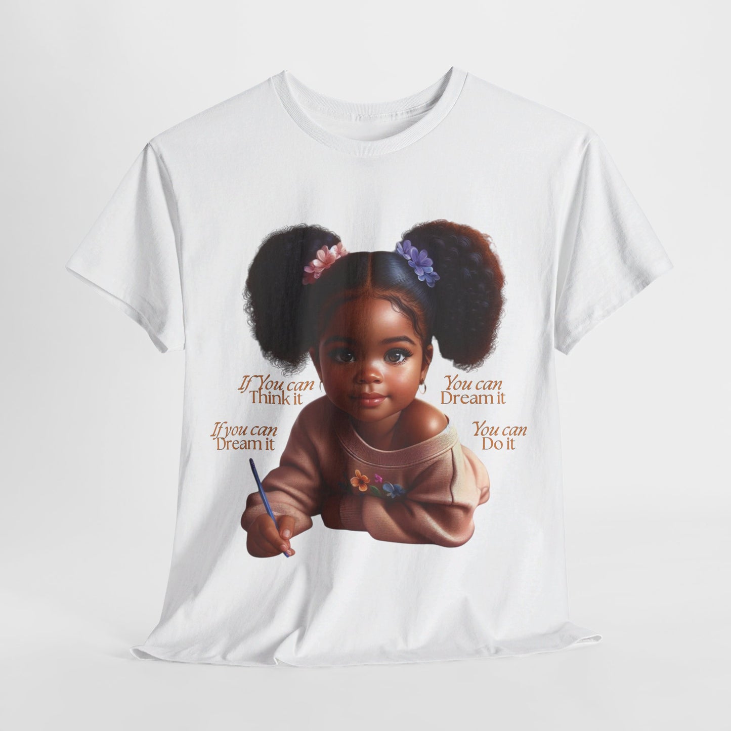 Ahnye’s Melanin Collection If you can think it Unisex Heavy Cotton Tee