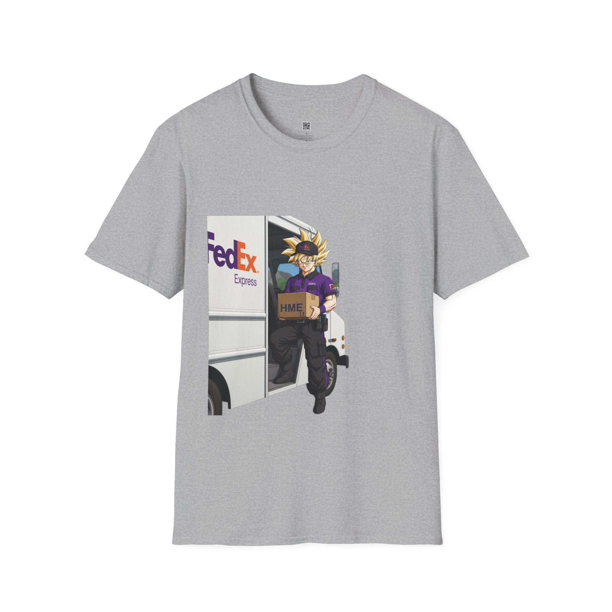 Anime Crossover Unisex T-Shirt - Dragon Ball Z working for FedEx Express
