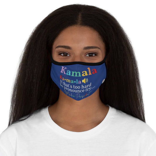 HME Kamala Blue Fitted 2 layer Polyester Face Mask