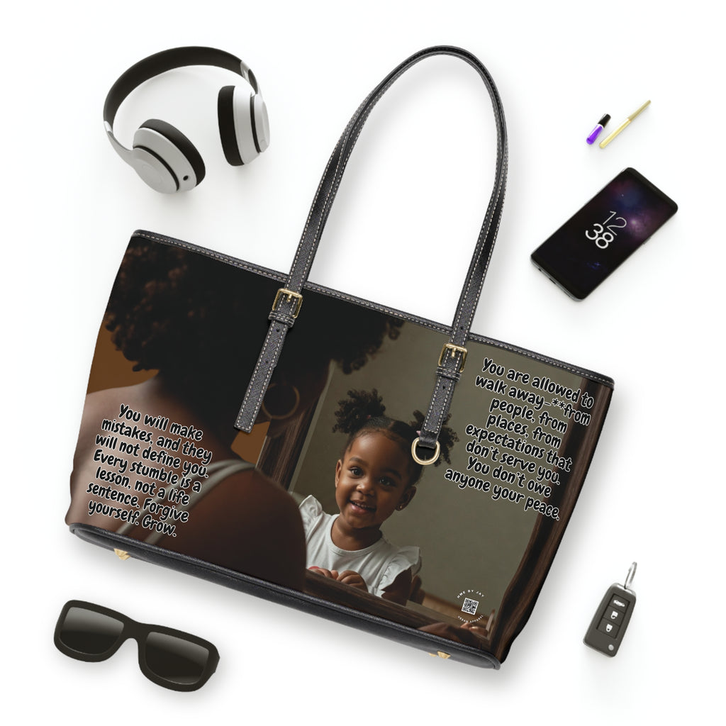 Shoulder Bag - Ahnye's Melanin Collection Affirmation of my younger self
