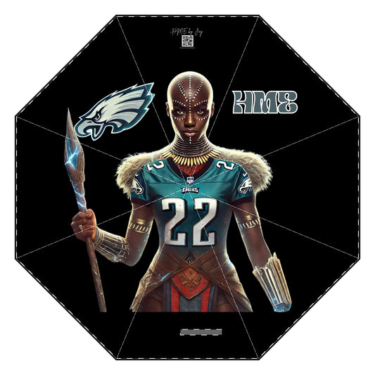 Umbrella - Philadelphia Eagles with Wakandan Women Warriors Design