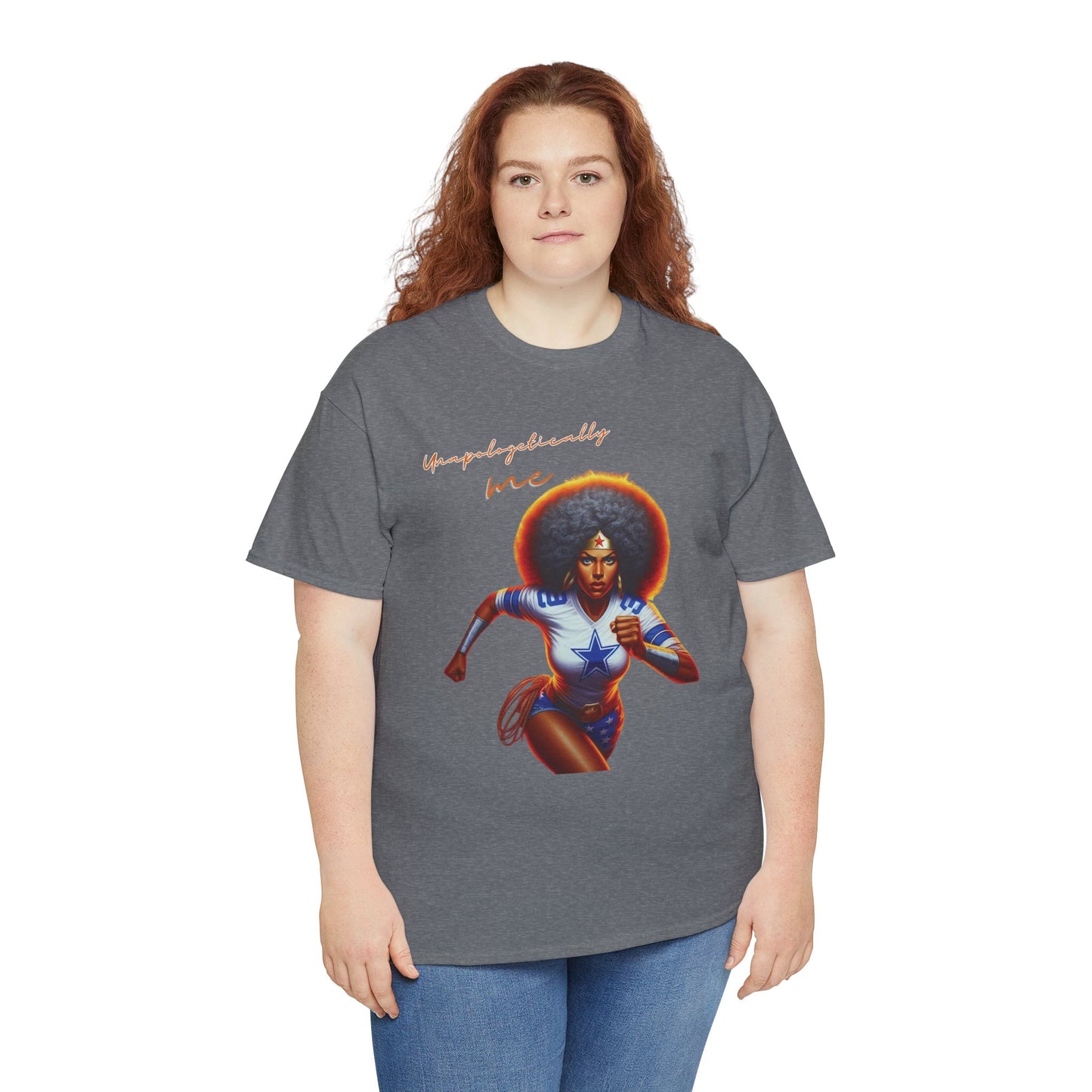 HME Dallas Wonder Woman Unapologetically Unisex Heavy Cotton Tee