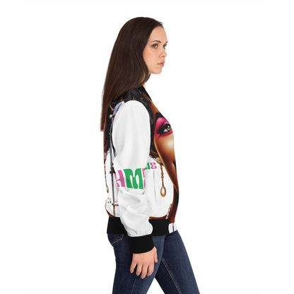 The Ahnye melanin collection Bomber Jacket for AKA Sorority Women