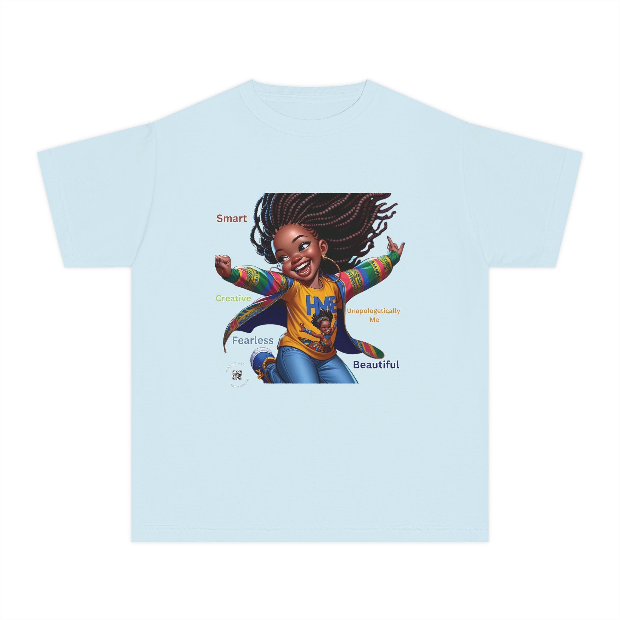 Empowerment Youth Tee (Ahnye's Melanin Collection) - Smart, Creative, Fearless, Beautiful, Gift for Kids, Inspirational Apparel, Back to School, Birthday, [...]