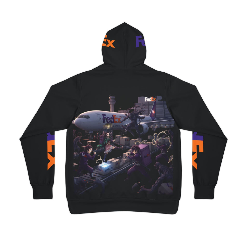 Anime Hoodie - Demon Slayer & FedEx Crossover Design