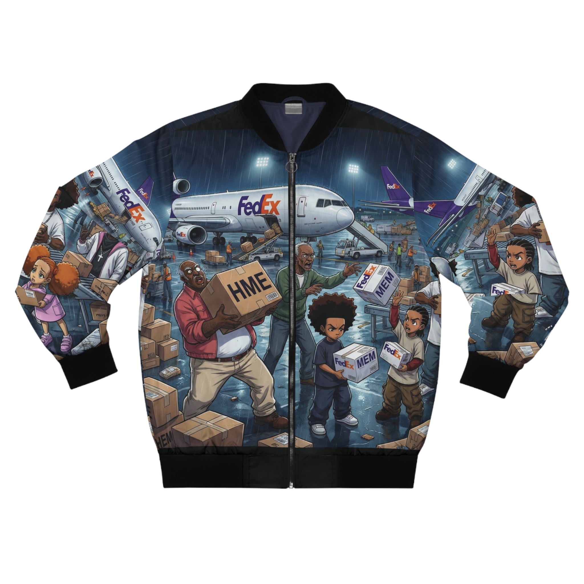 Boondocks x FedEx Graphic Bomber Jacket