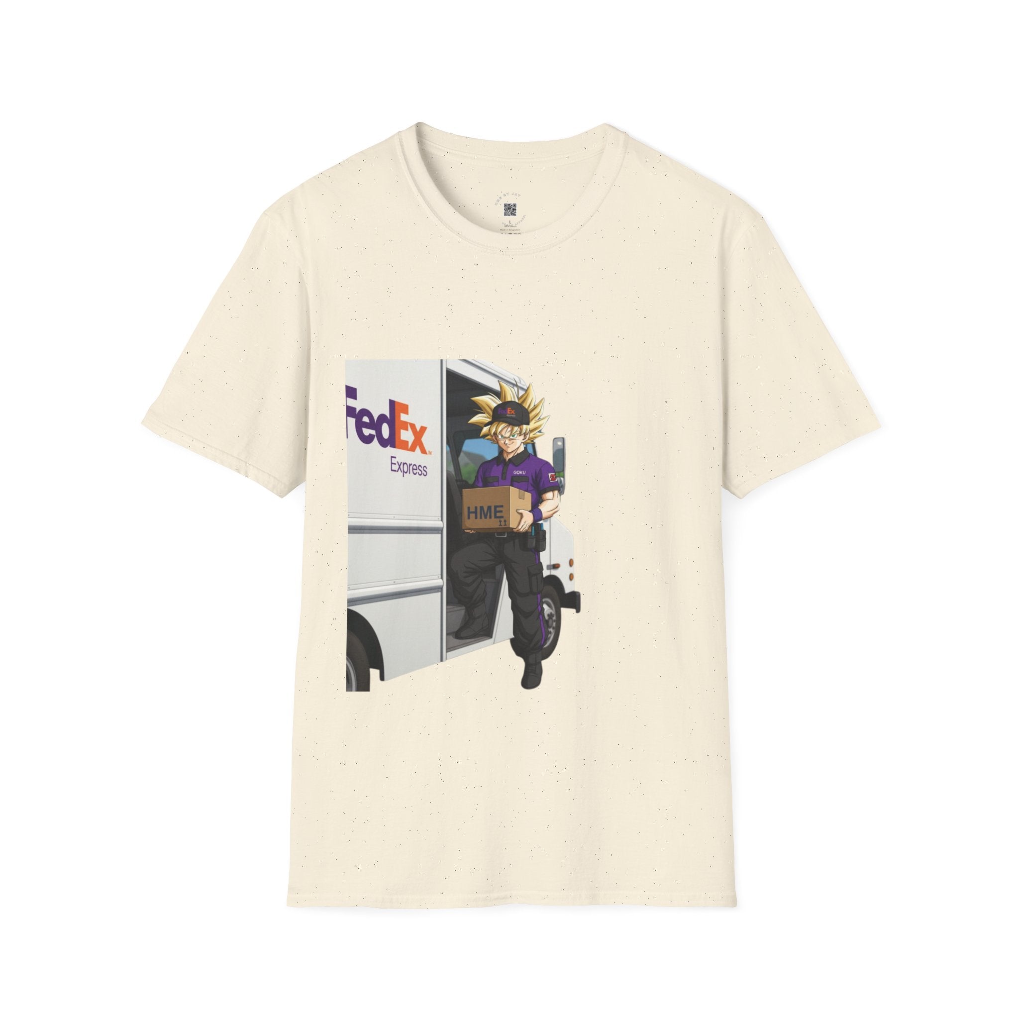 Anime Crossover Unisex T-Shirt - Dragon Ball Z working for FedEx Express