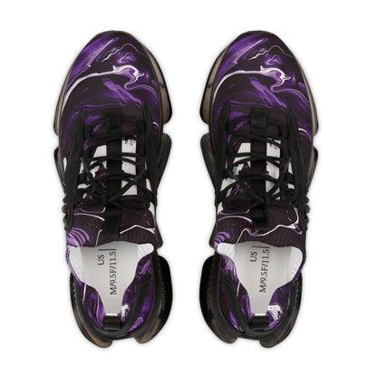 HME FlexComfort Purple Galaxy Men's Mesh Sneakers