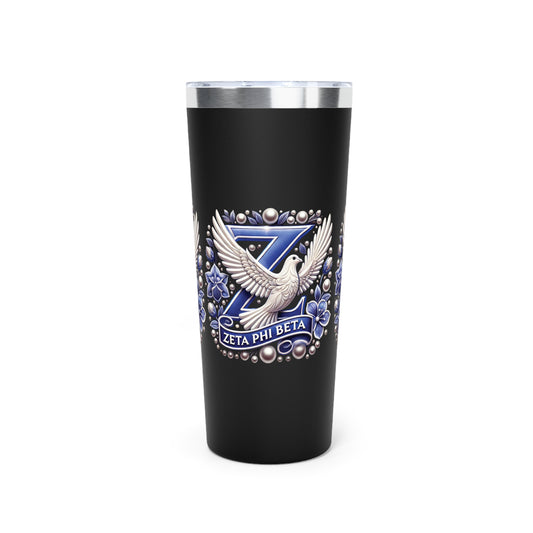Tumbler - Ahnye's Melanin Collection Devine 9 Zeta Phi Beta Sorority 22oz