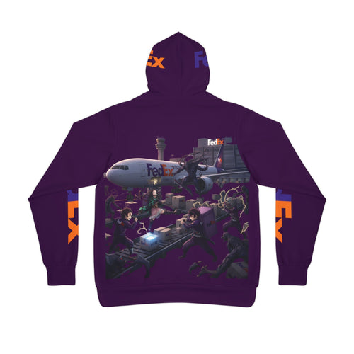 Anime Hoodie - Demon Slayer & FedEx Crossover Design
