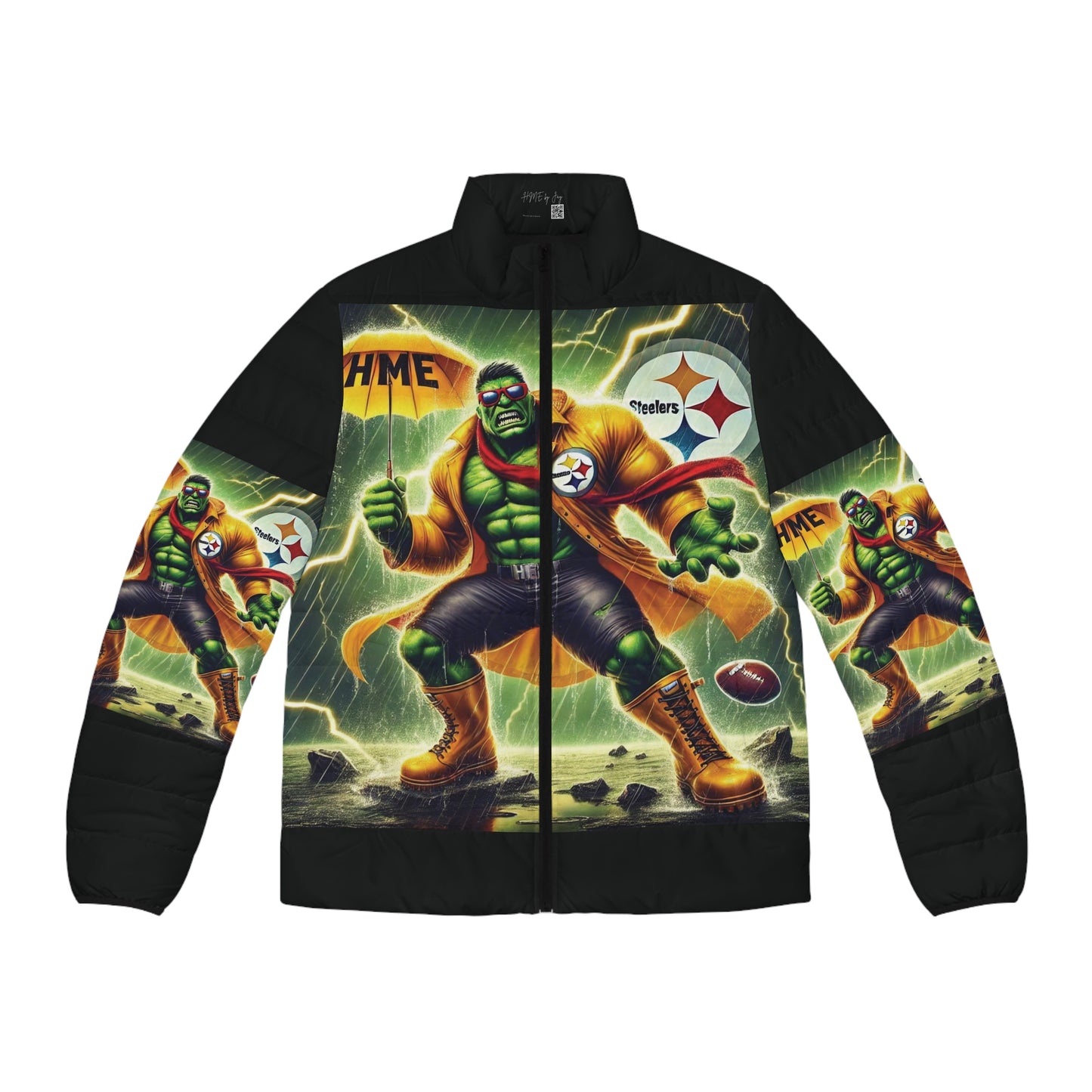 Men's Jacket - Pittsburgh Steelers Hulk Fusion Design