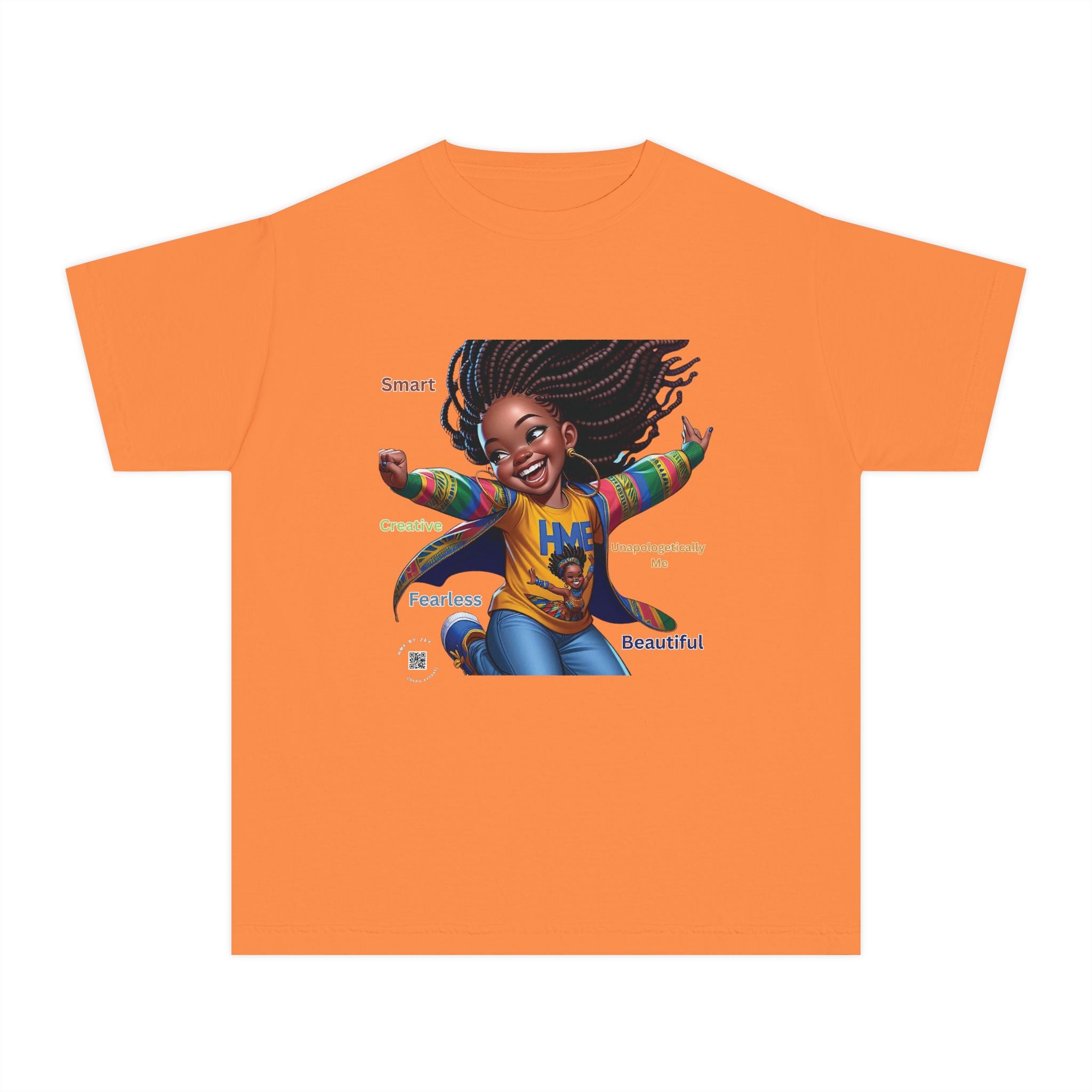 Empowerment Youth Tee (Ahnye's Melanin Collection) - Smart, Creative, Fearless, Beautiful, Gift for Kids, Inspirational Apparel, Back to School, Birthday, [...]
