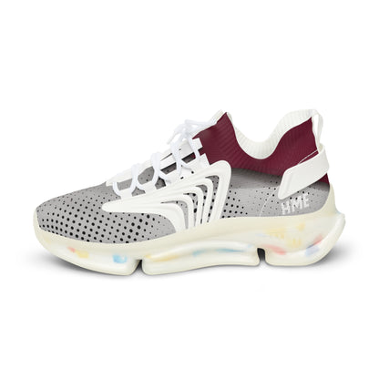 HME FlexComfort Maroon & Grey Men's Mesh Sneakers