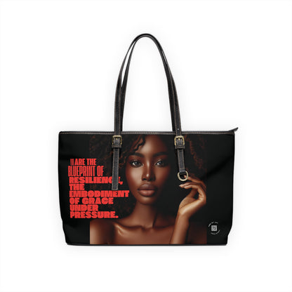 Shoulder Bag - Ahnye's Melanin Collection The Blueprint words of affirmation (Black)