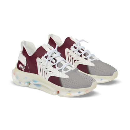 HME FlexComfort Maroon & Grey Men's Mesh Sneakers