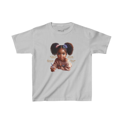 Ahnye’s Melanin Collection If you can think it Kids Heavy Cotton™ Tee