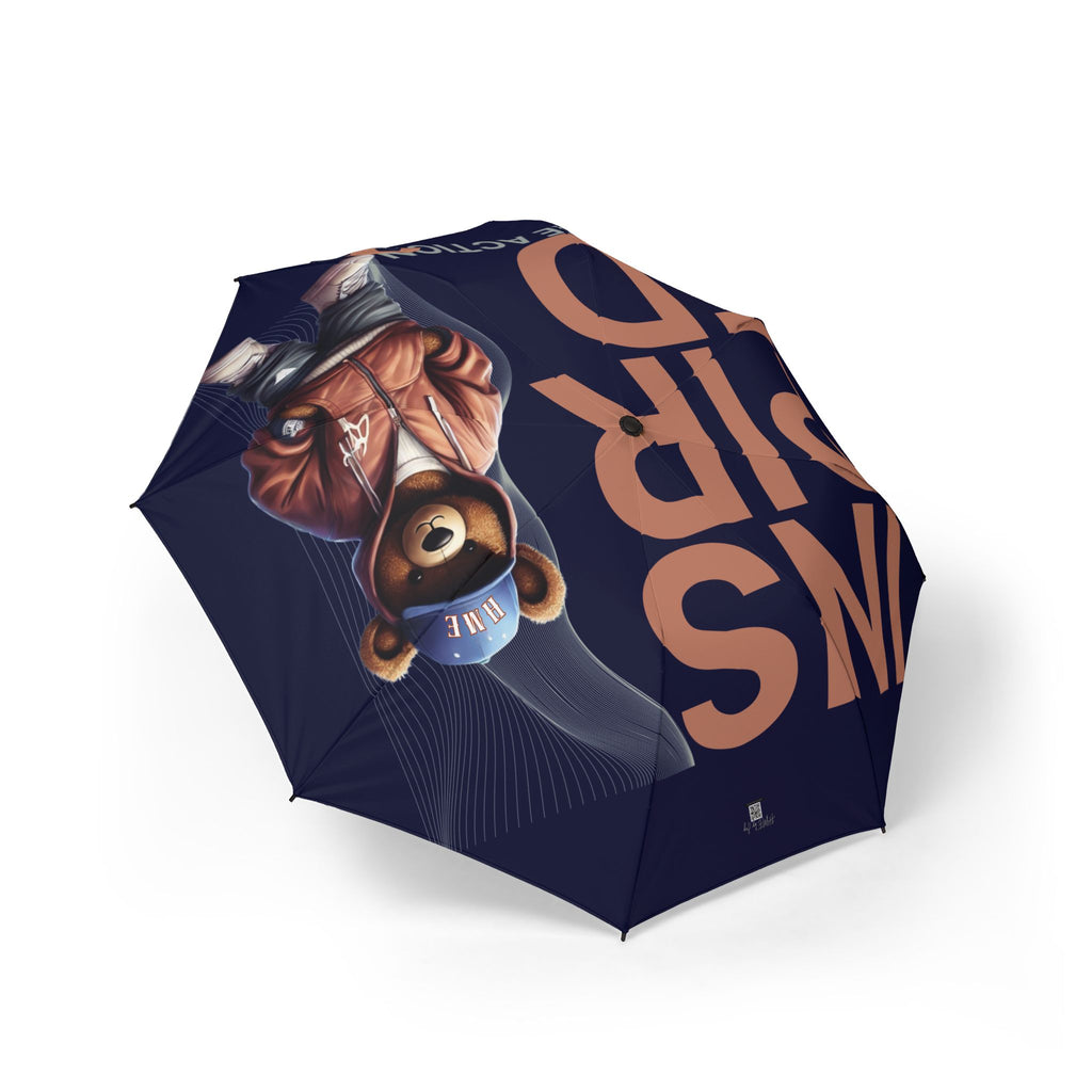 Umbrella Bear Logo Collection Foldable Umbrella - Take Action Inspirational Design