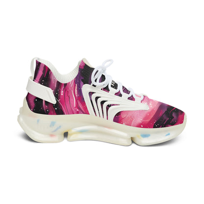 FlexComfort Pink Galaxy Women's Mesh Sneakers