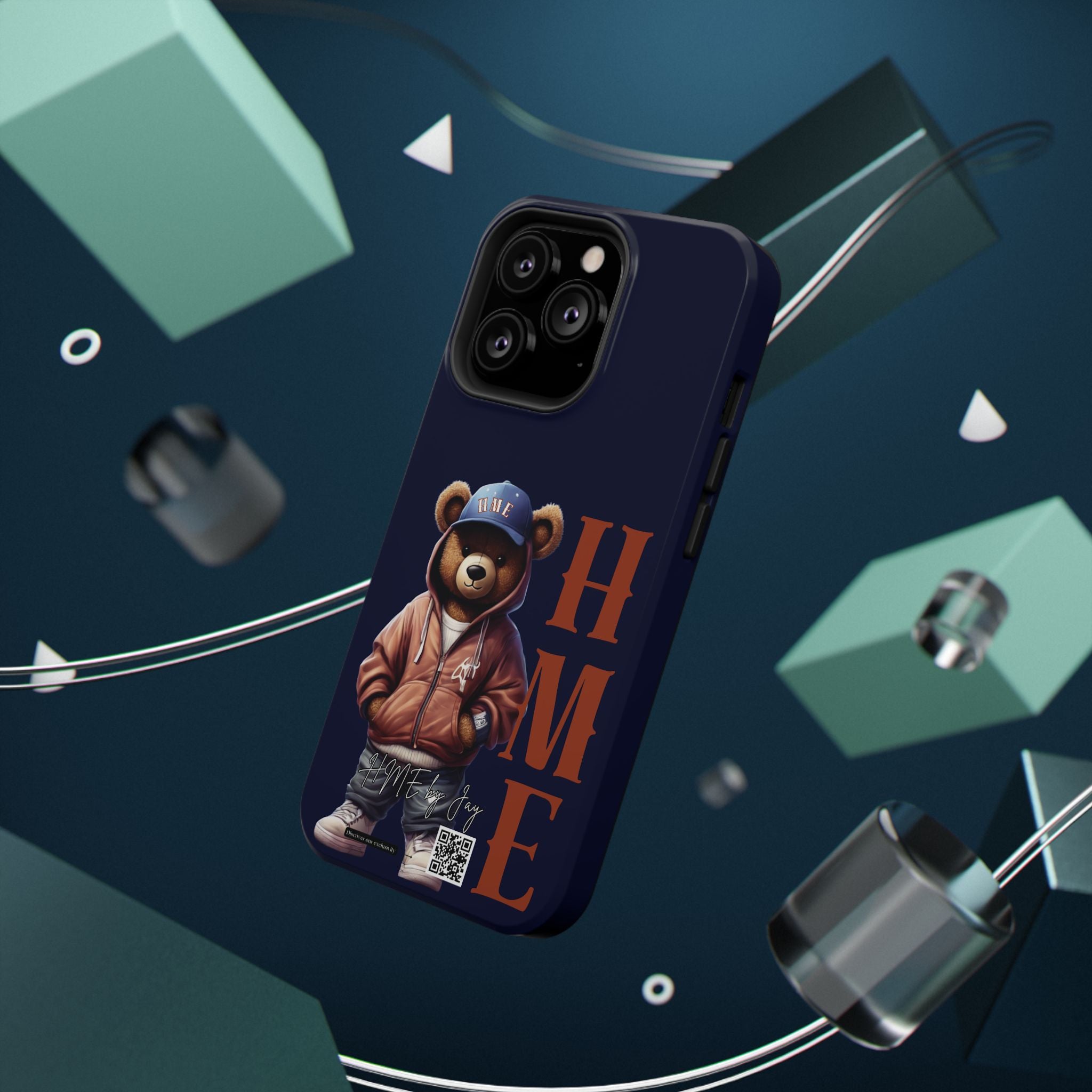 Phone Cases - HME Bear Logo Collection in Navy