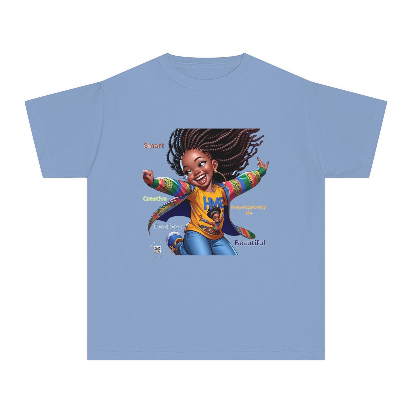 Empowerment Youth Tee (Ahnye's Melanin Collection) - Smart, Creative, Fearless, Beautiful, Gift for Kids, Inspirational Apparel, Back to School, Birthday, [...]
