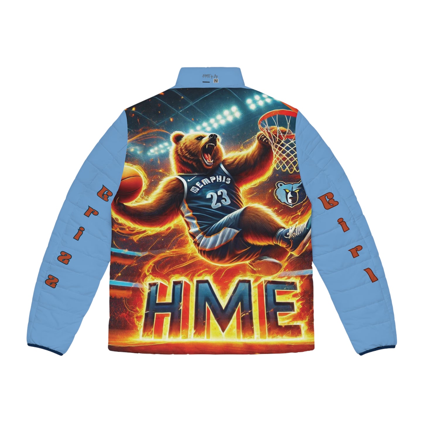 Unisex Puffer Jacket - HME Custom Grizzlies