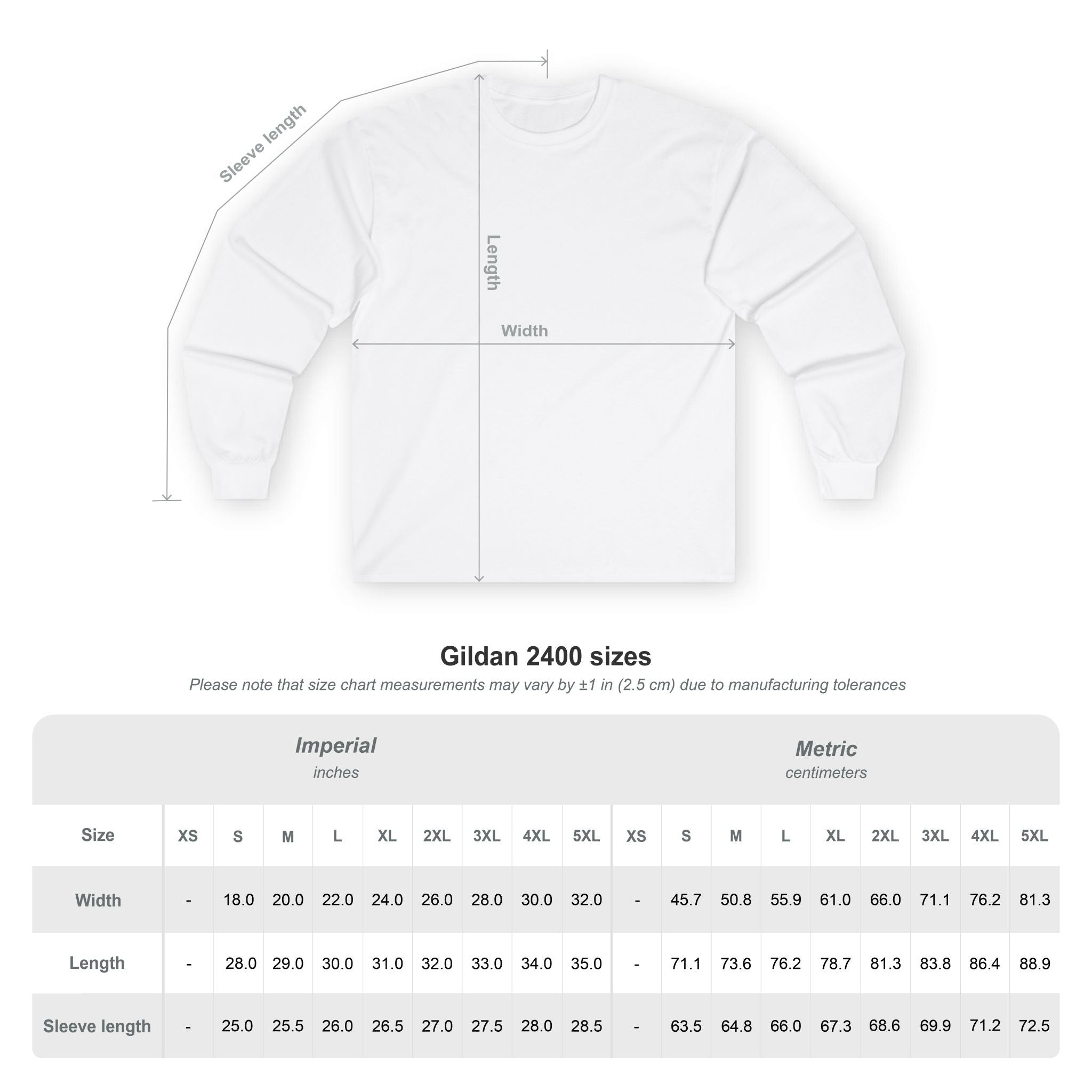 IT Horror-Inspired Long Sleeve Tee — Minimal 'IT' Typeface Design