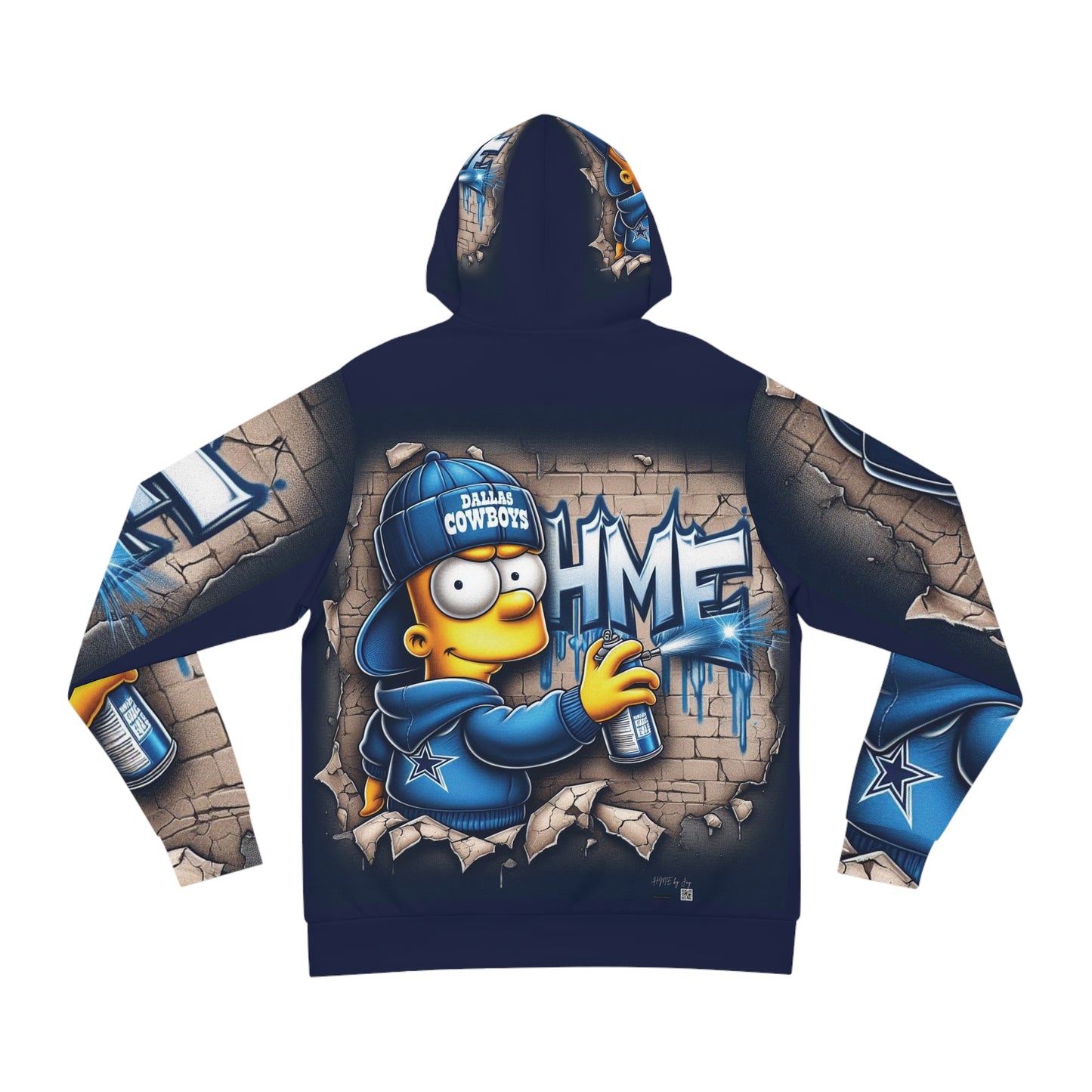 Fashion Hoodie for Dallas Cowboys and Bart Simpson Fans