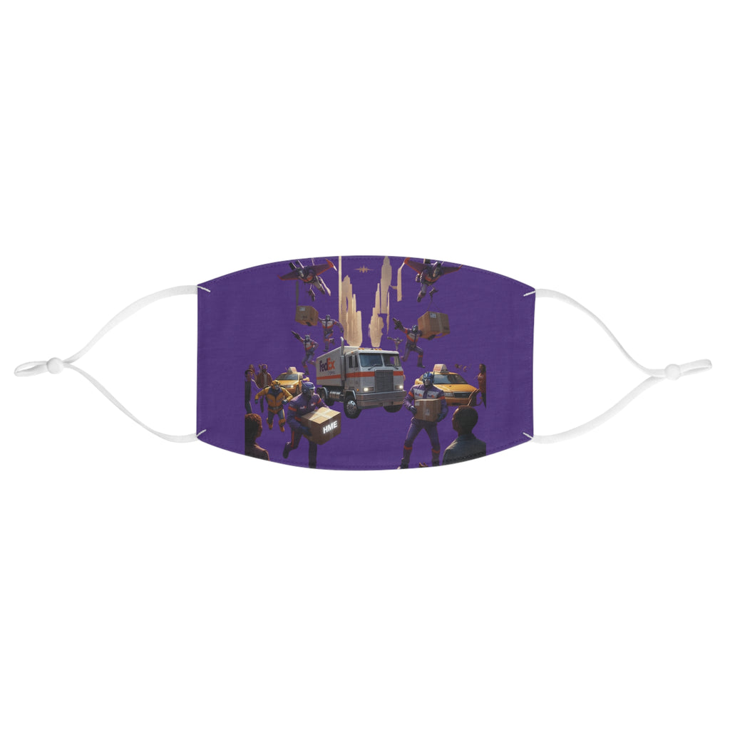 Fabric Face Mask - Transformers delivering FedEx Express packages