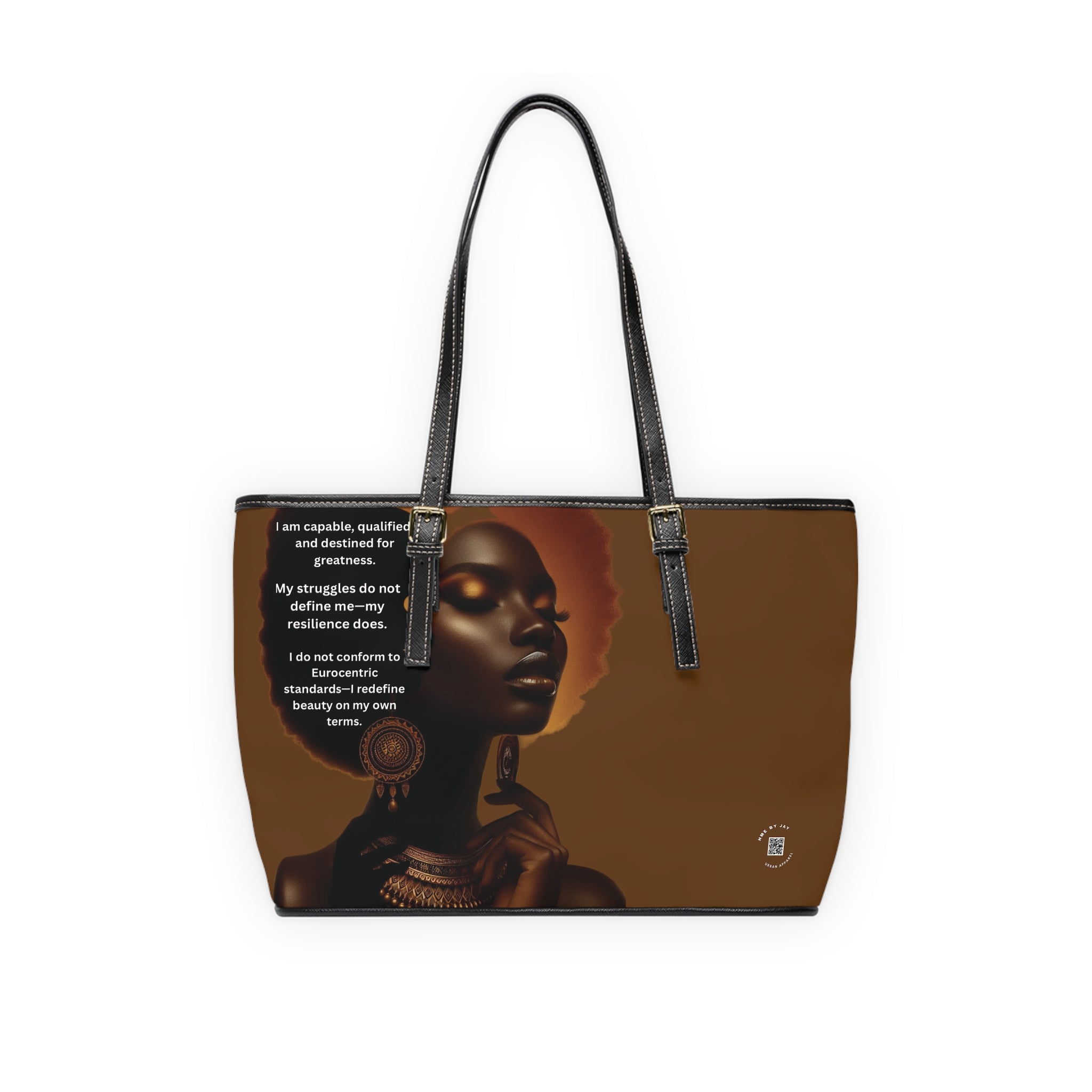 Shoulder Bag, Ahnye’s Melanin Collection Affirmation Design