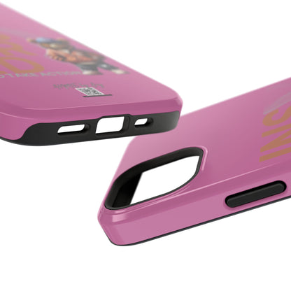 Phone Cases - HME Logo Bear, Inspired to take action light pink