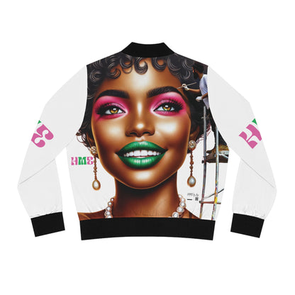 The Ahnye melanin collection Bomber Jacket for AKA Sorority Women