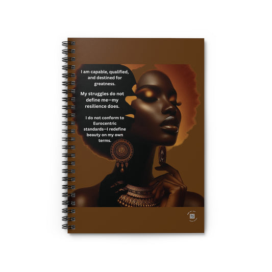 Ahnye's Melanin Collection Empowerment Spiral Notebook