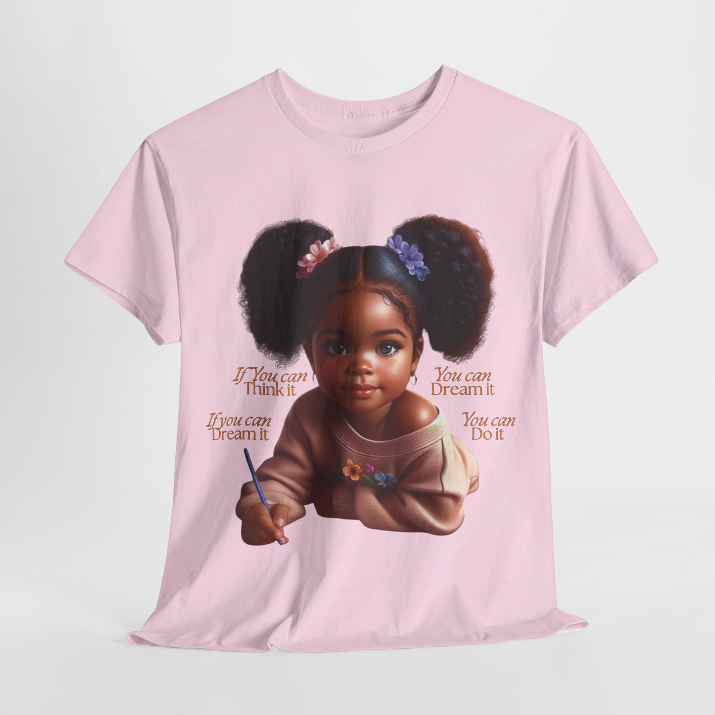 Ahnye’s Melanin Collection If you can think it Unisex Heavy Cotton Tee