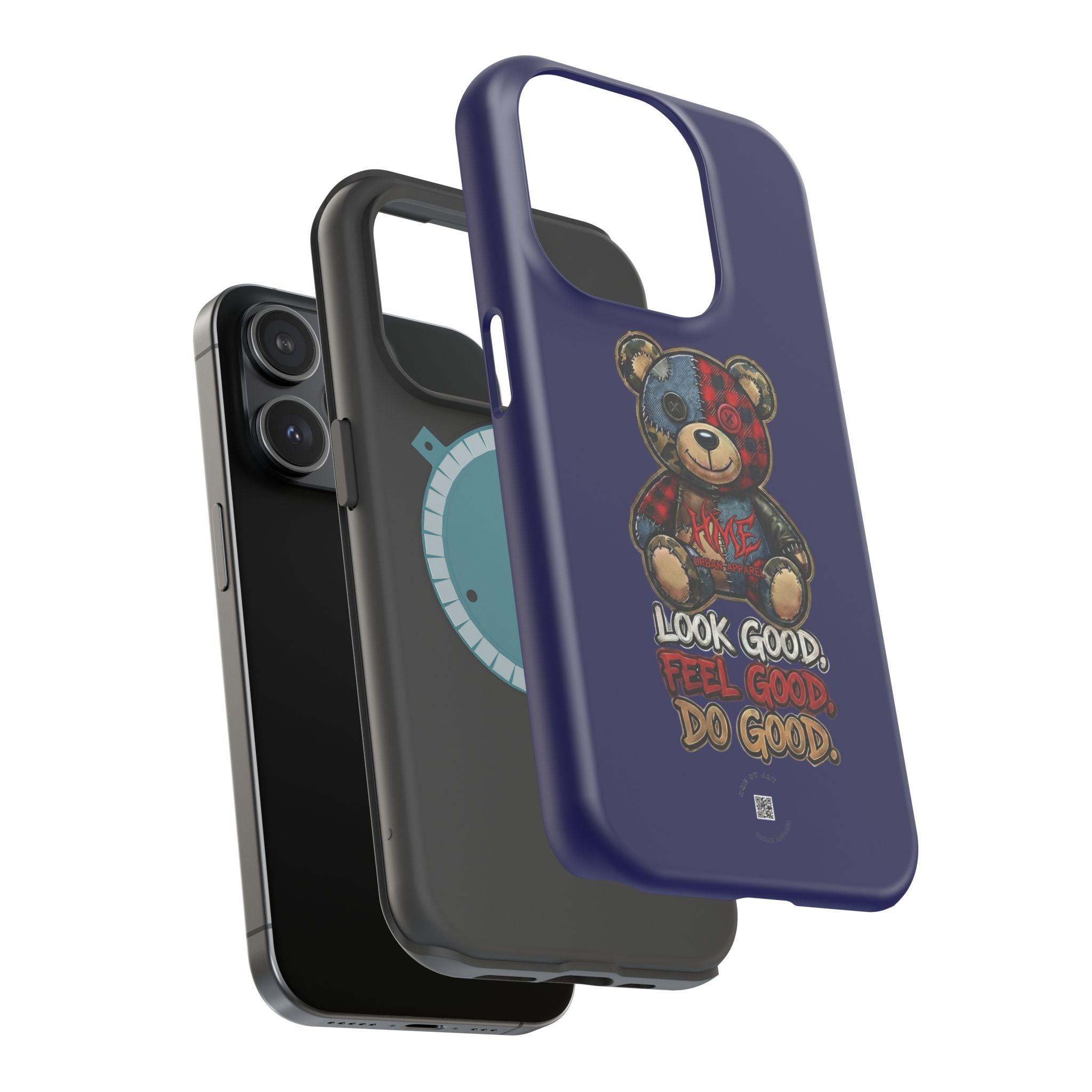 Phone Case — "Look Good, Feel Good, Do Good" Teddy Magnetic Impact-Resistant Case