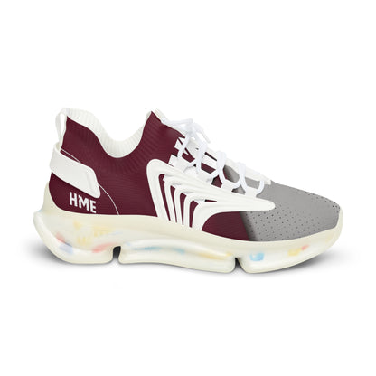 HME FlexComfort Maroon & Grey Men's Mesh Sneakers