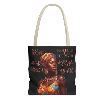 Tote Bag Ahnye's Melanin Collection You're Unstoppable