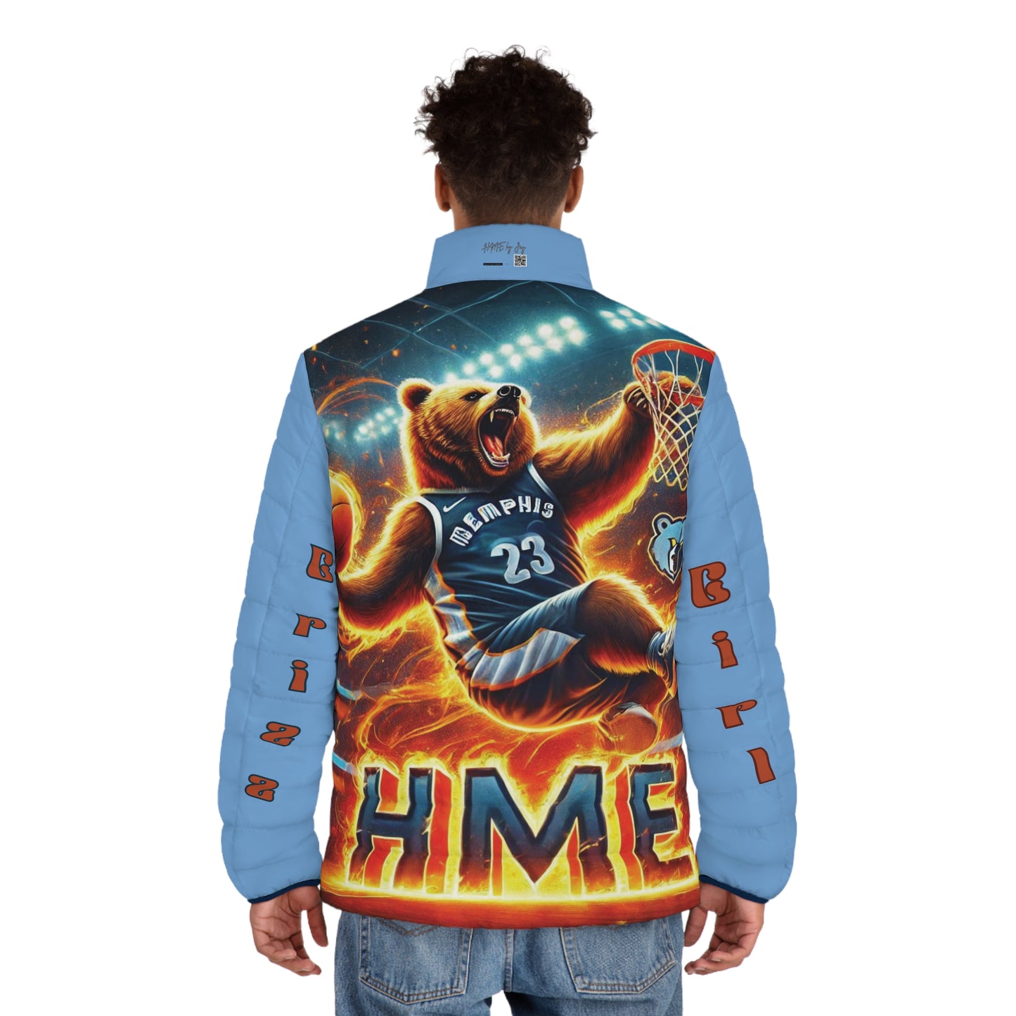 Unisex Puffer Jacket - HME Custom Grizzlies