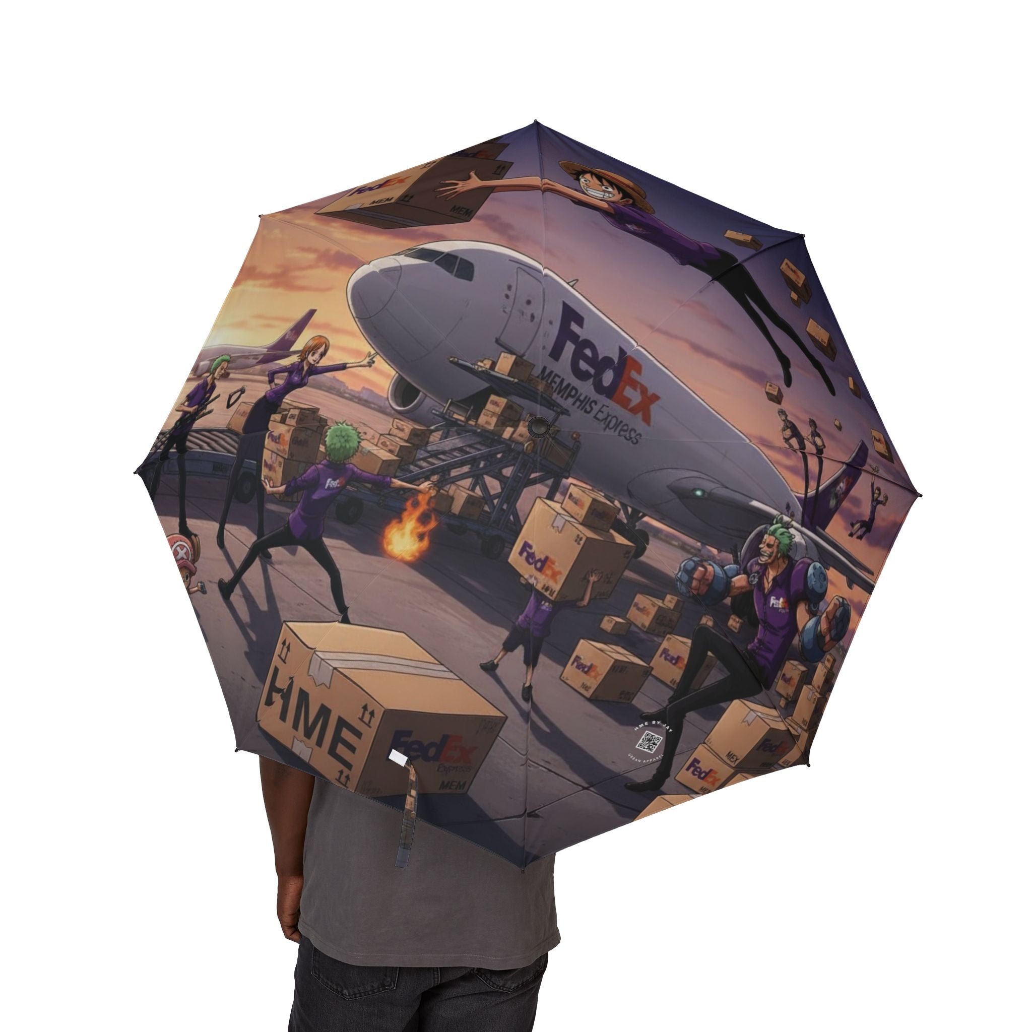 Umbrella - One Piece Anime FedEx Crossover Design
