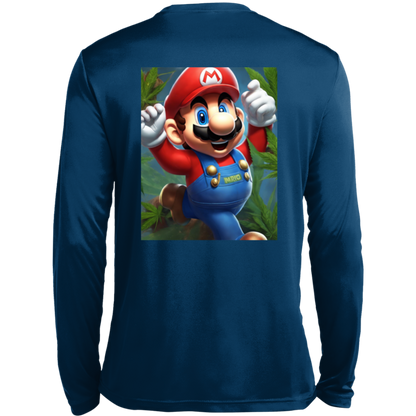 Branded 420 Mario Collection Long Sleeve Moisture-Wicking Tee