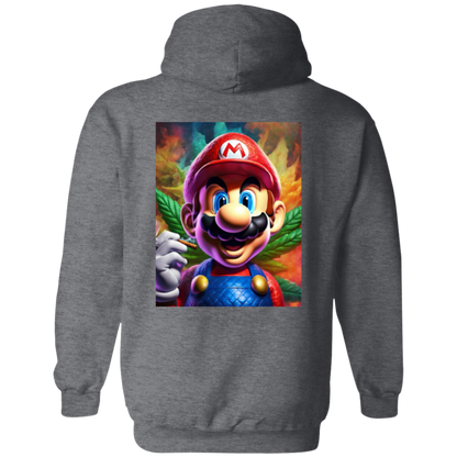 Branded Unisex 420 Mario Collection Pullover Hoodie 8 oz