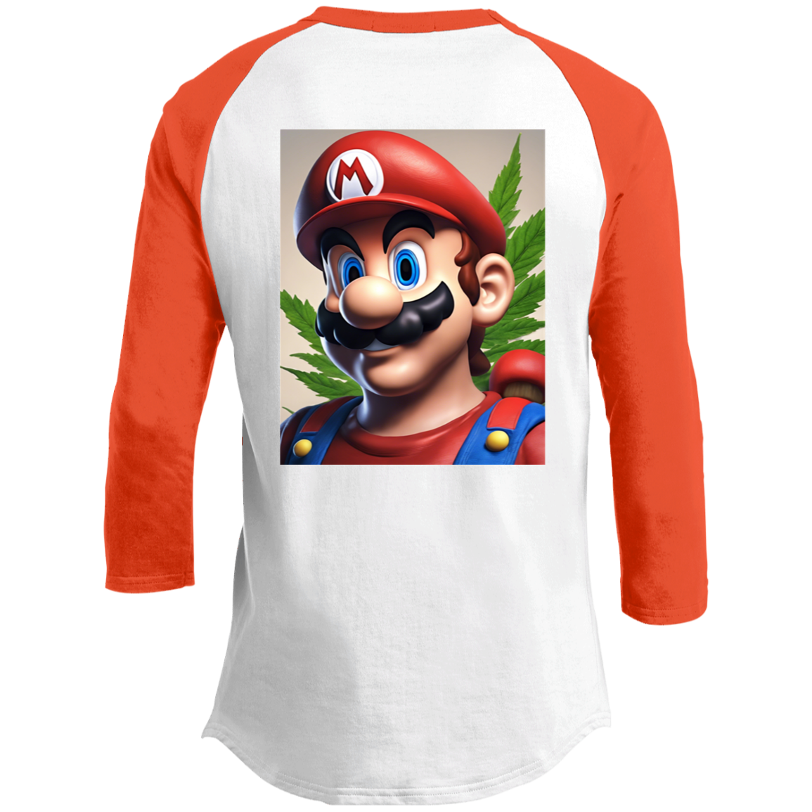 Branded Unisex 420 Mario Collection 3/4 Raglan Sleeve Shirt