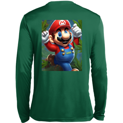 Branded 420 Mario Collection Long Sleeve Moisture-Wicking Tee