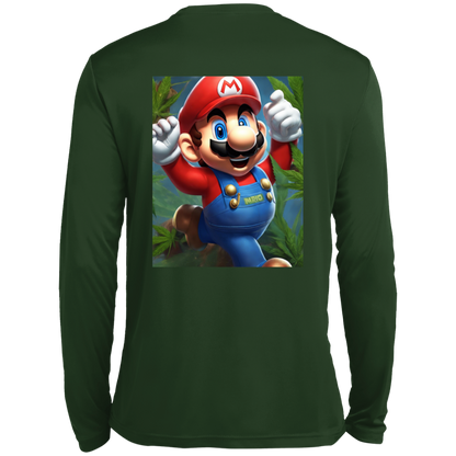 Branded 420 Mario Collection Men’s Long Sleeve Performance Tee