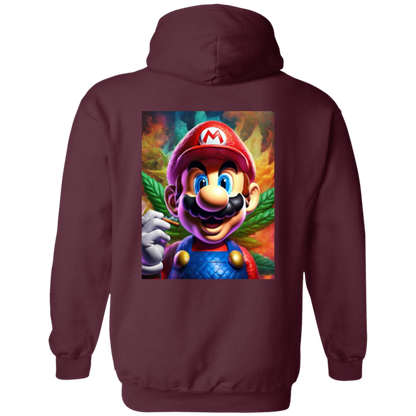 Branded Unisex 420 Mario Collection Pullover Hoodie 8 oz