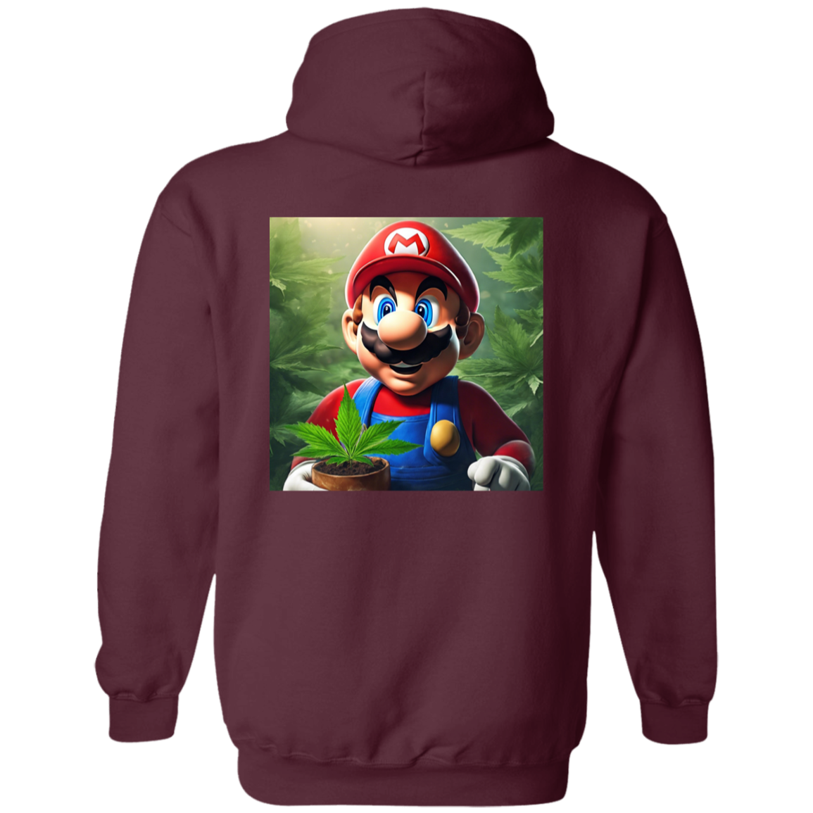 Branded Unisex 420 Mario Collection Pullover Hoodie 8 oz