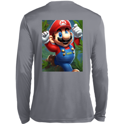 Branded 420 Mario Collection Long Sleeve Moisture-Wicking Tee