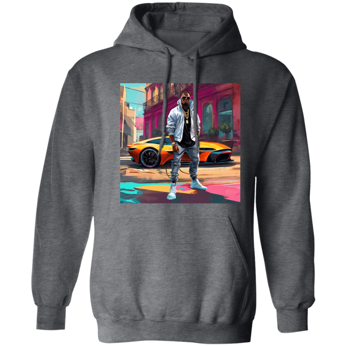 Hip Hop Pullover Hoodie 8 oz