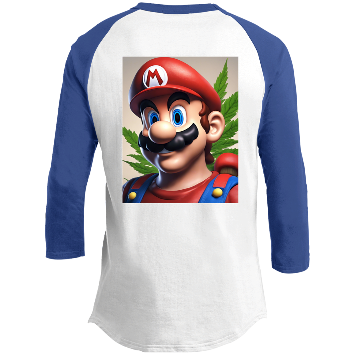 Branded Unisex 420 Mario Collection 3/4 Raglan Sleeve Shirt